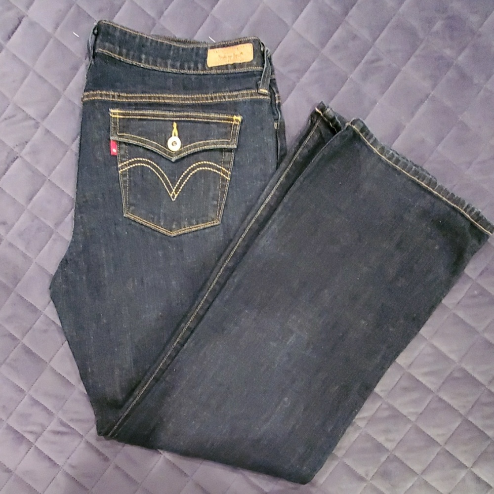 Levi's Dark Denim Low Bootcut 545 Jeans